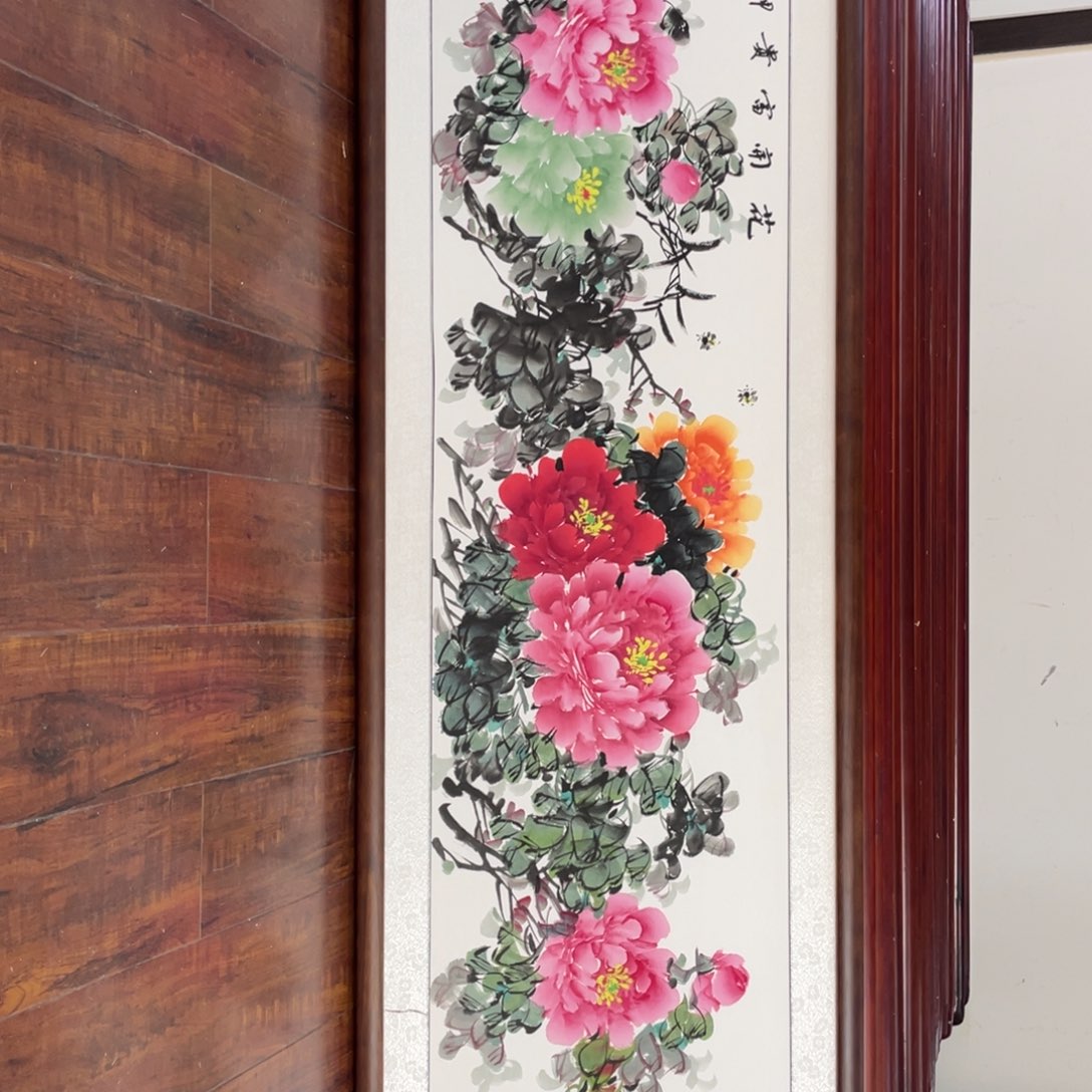 国画带框尺寸48*163厘米