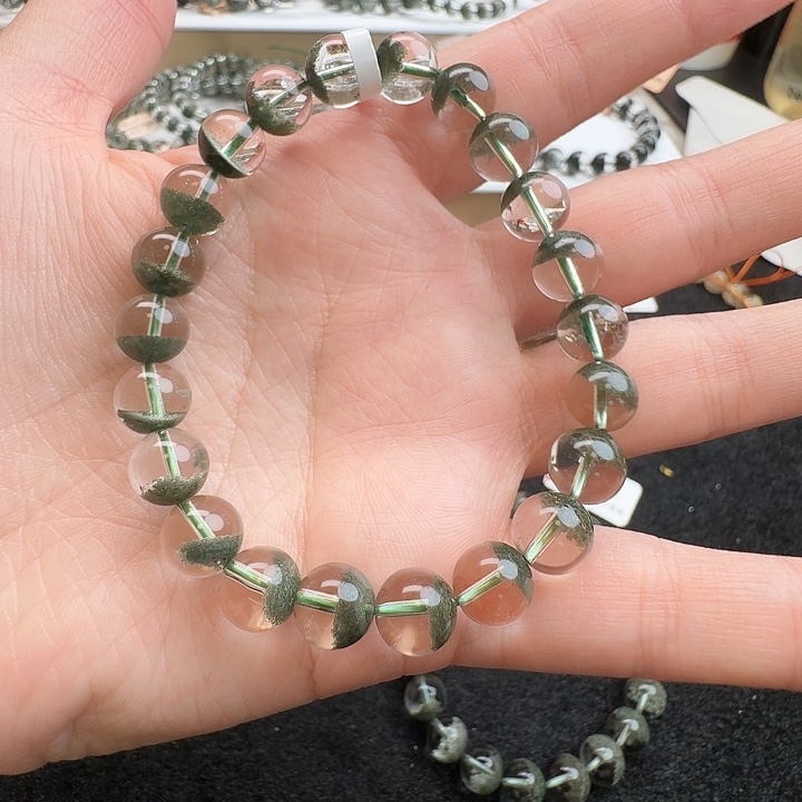 水晶手链未镶嵌天然聚宝盆8-9