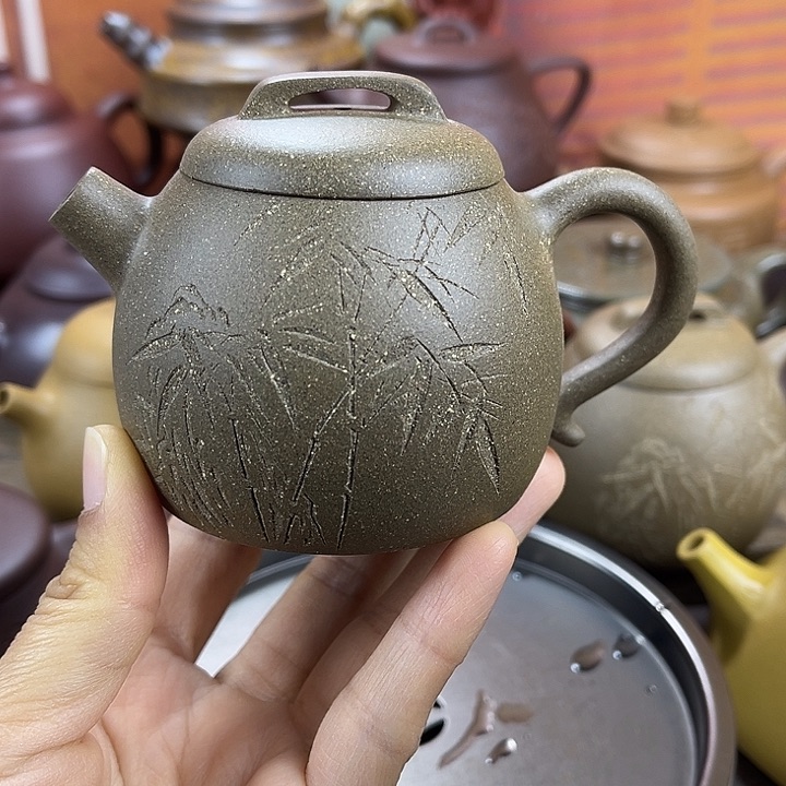 紫砂茶壶宜兴紫砂壶巨轮