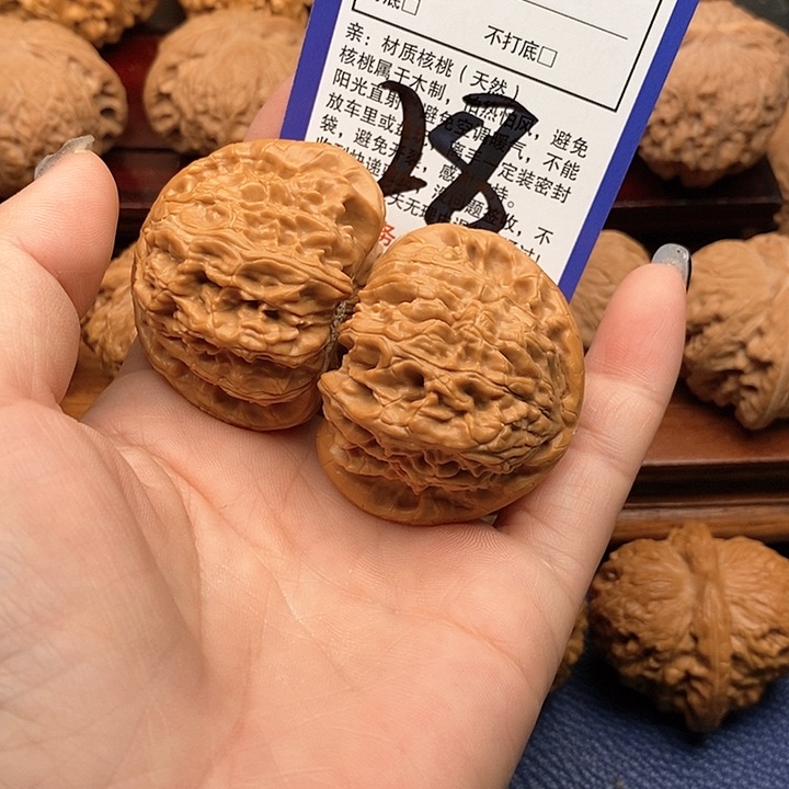 桃核吊坠白狮子头45