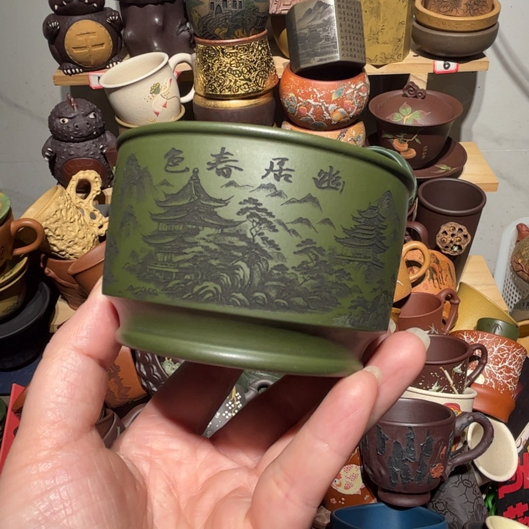 紫砂茶杯宜兴紫砂主人杯