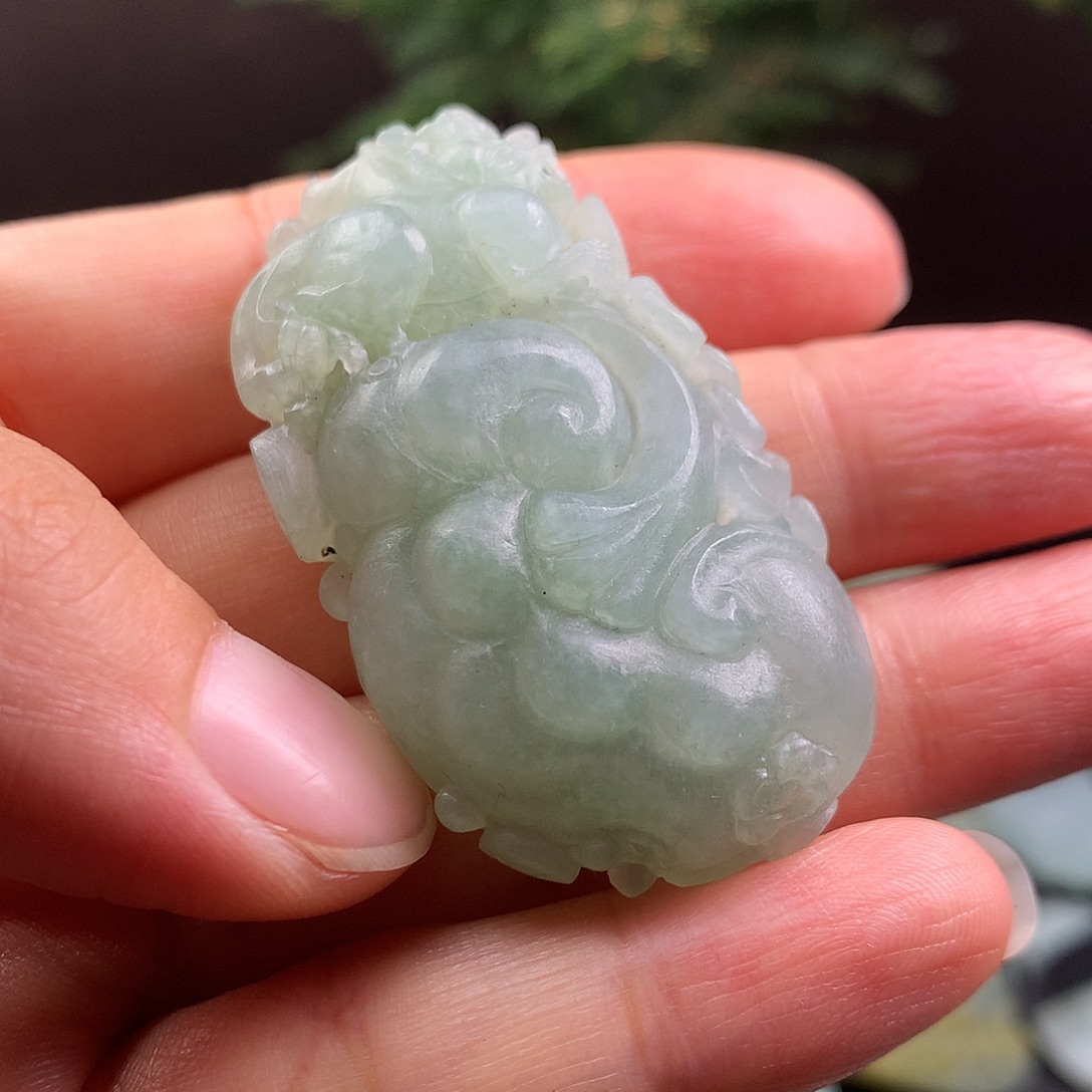 未镶嵌定制翡翠如意
