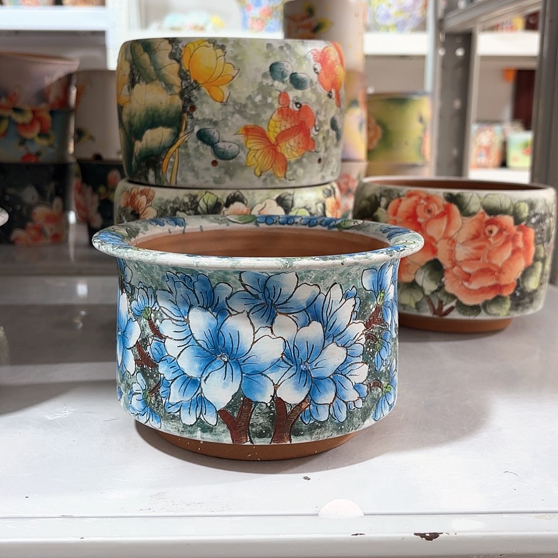 紫砂花盆手工花盆默认微瑕13/10