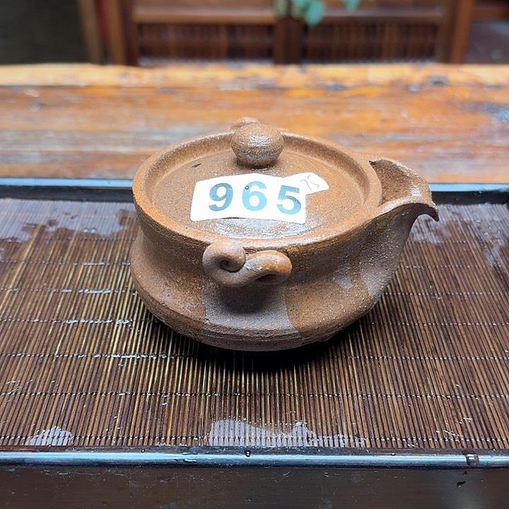 纯手工制作粗陶茶具