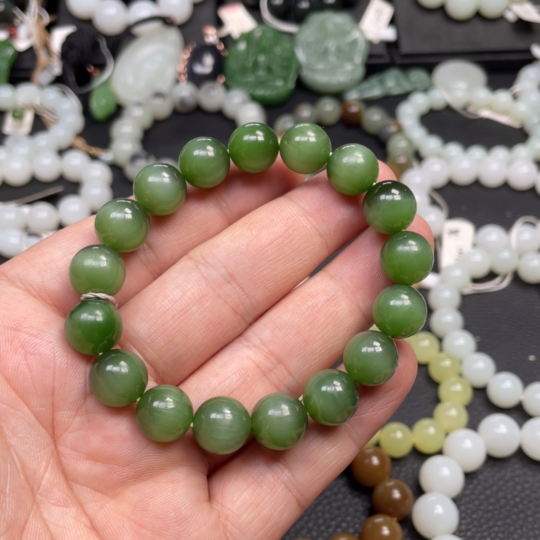 和田玉未镶嵌手链