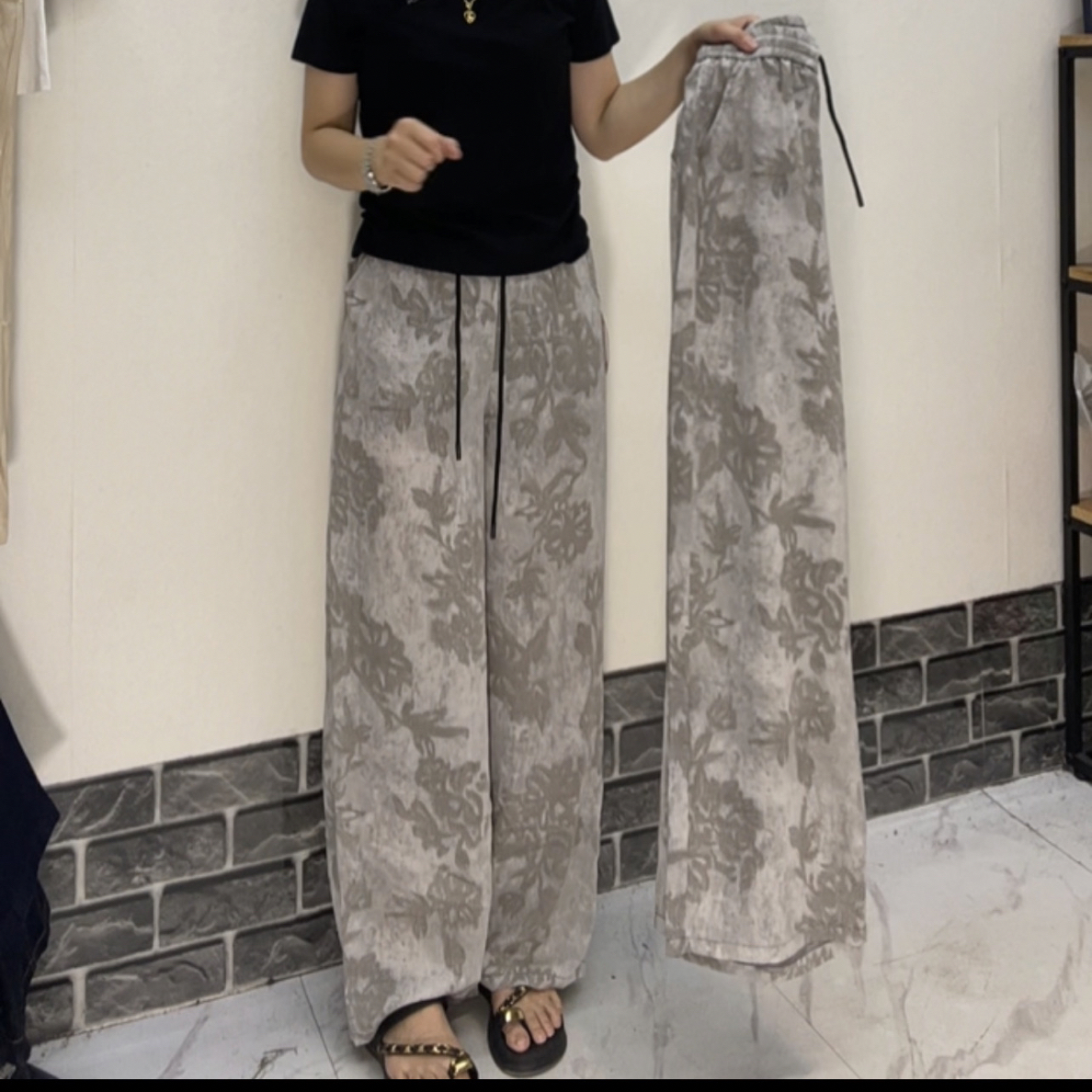 夏季新款阔腿裤950（断码清仓）