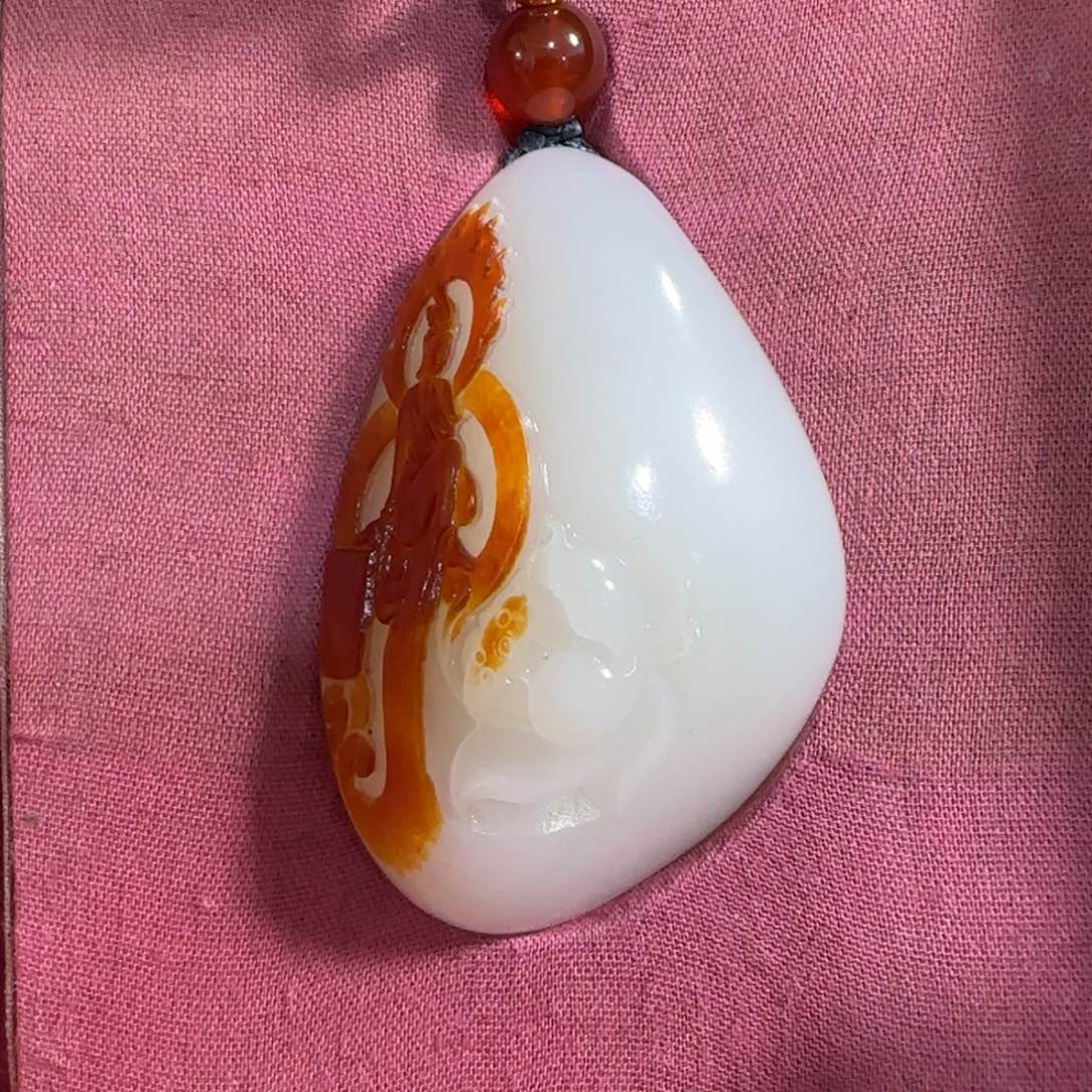 和田玉未镶嵌挂件