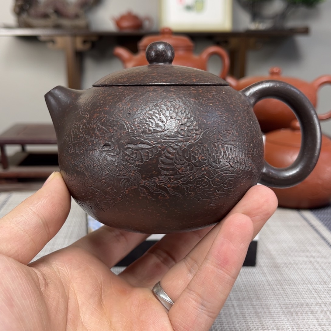 梵***低紫砂茶壶微瑕处理