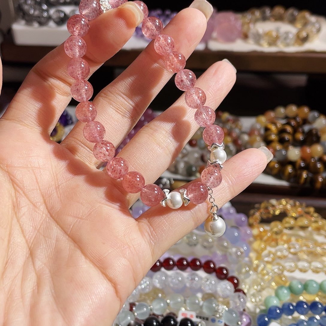 手串未镶嵌水晶草莓晶