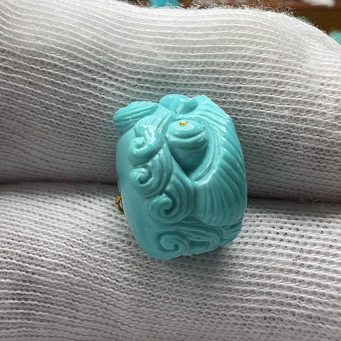 绿松石醒狮 未镶嵌