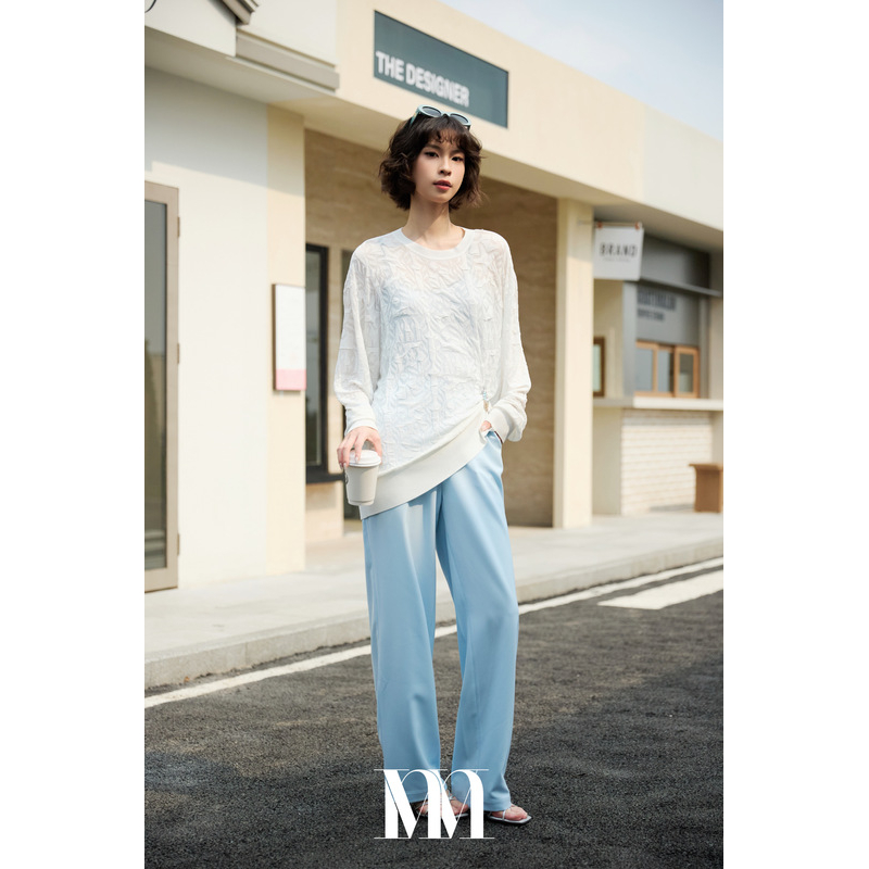 mithworld【商场同款】初秋气质百搭高腰显瘦阔腿裤子W1FSS5014L6B