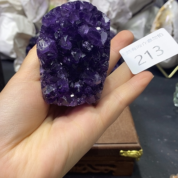 紫晶珠宝半成品未镶嵌