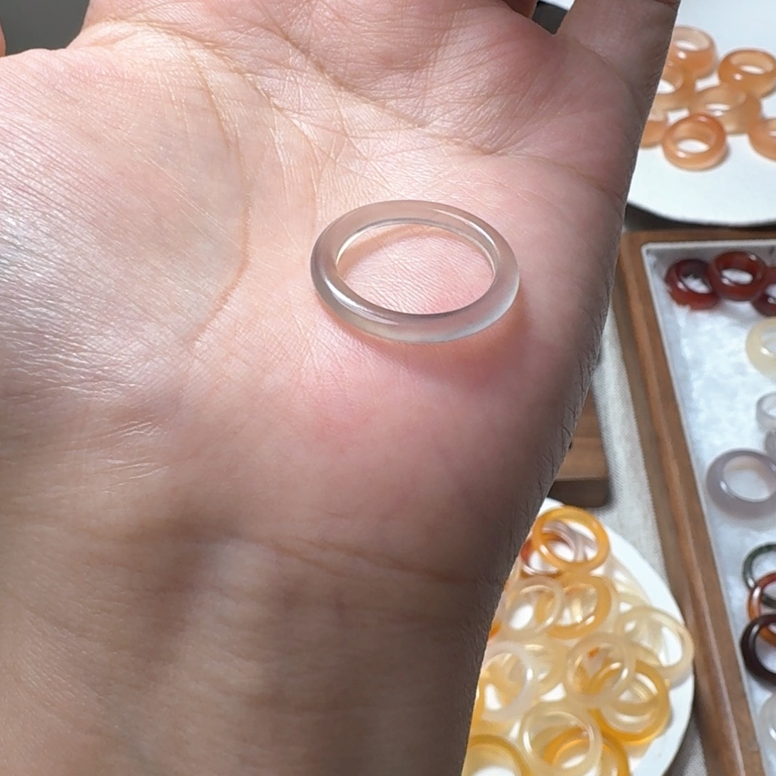 未镶嵌戒指玛瑙/玉髓700港14~15