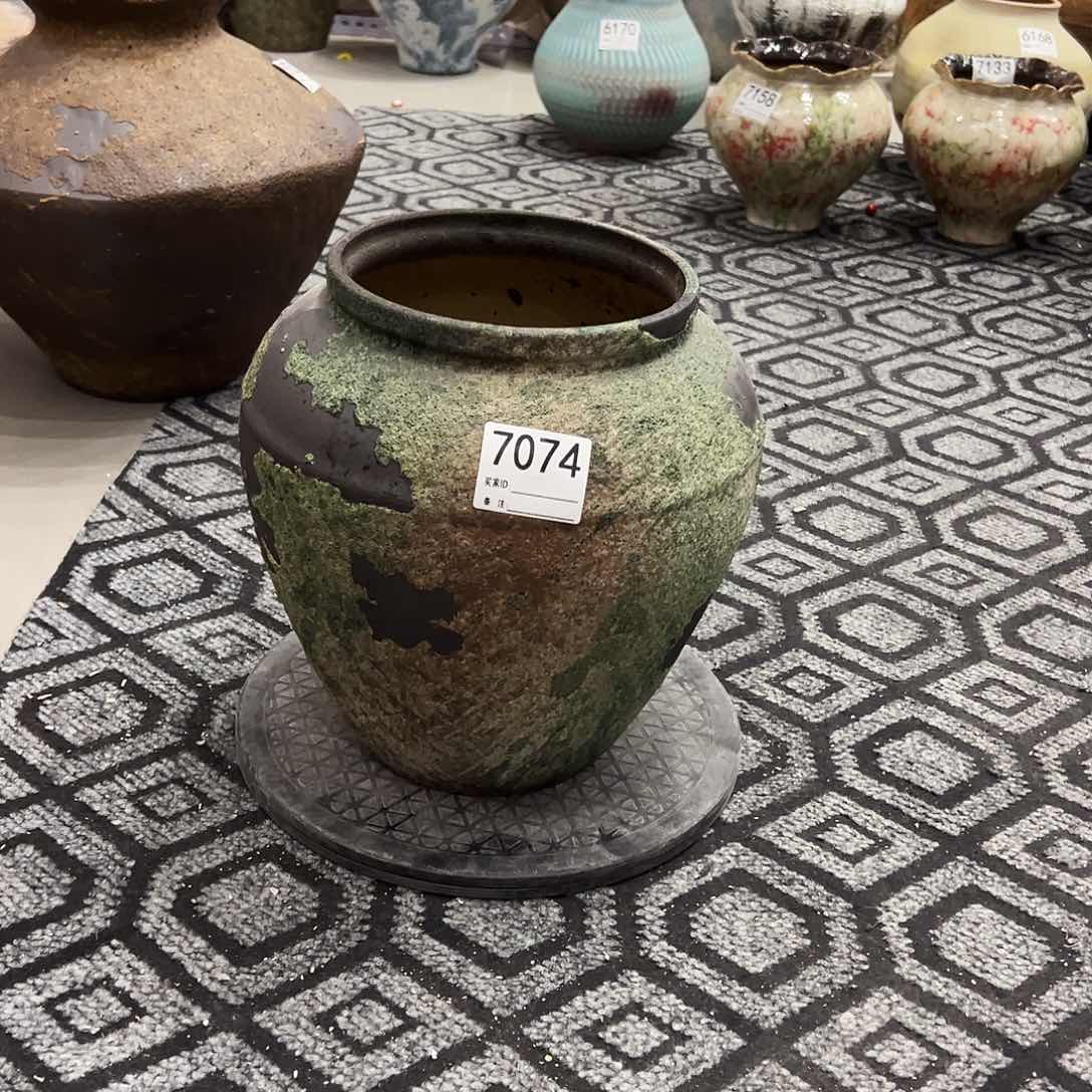 瓶7074高28口17陶瓷花瓶无孔