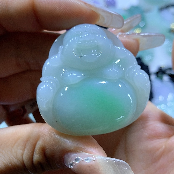 翡翠颈饰未镶嵌天然翡翠A货吊坠