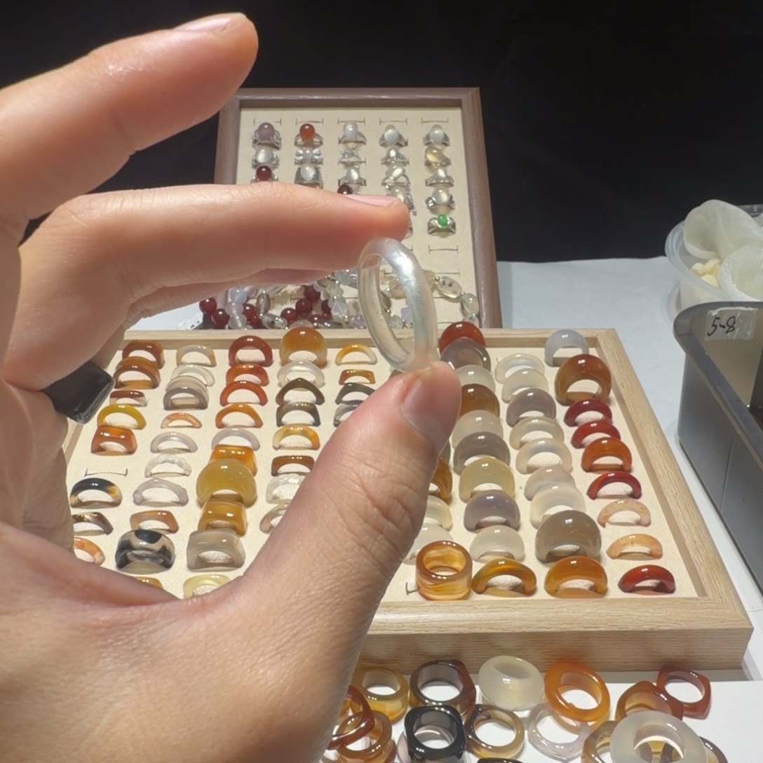 玛瑙/玉髓合金戒指港21