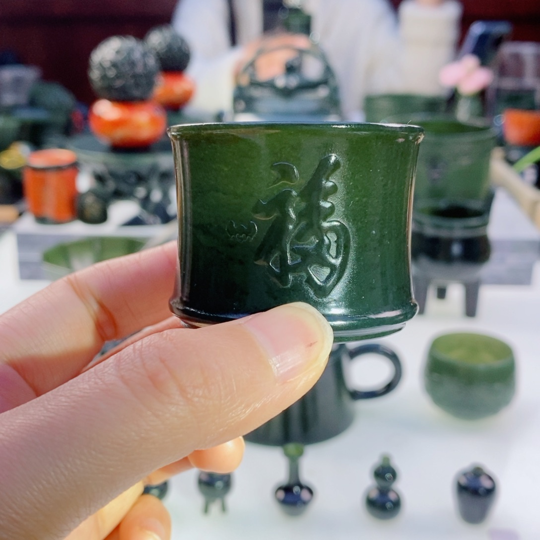 和田玉（青玉）挂件未镶嵌