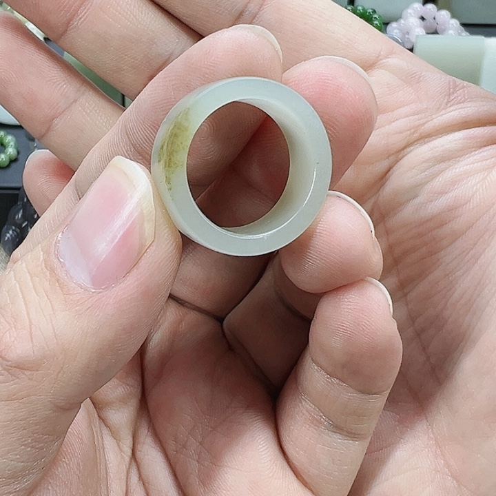 和田玉卡17戒圈未镶嵌