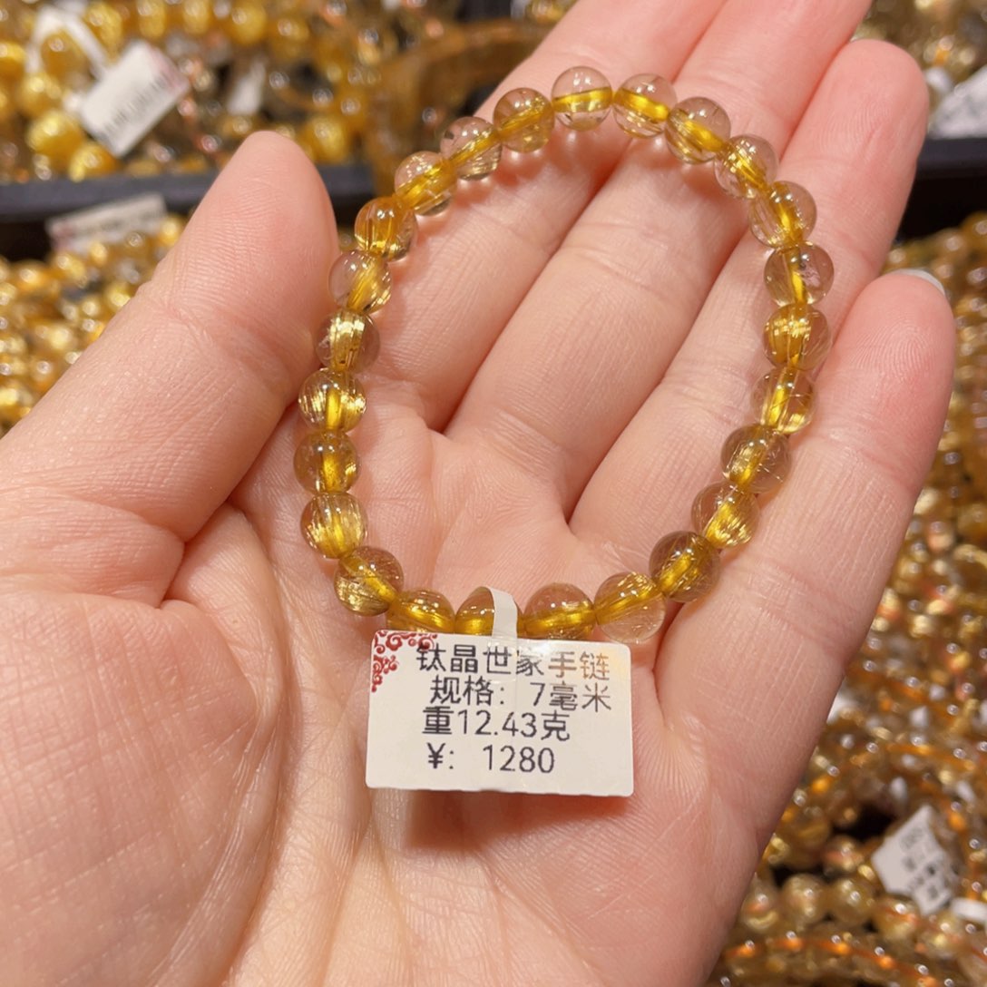 水晶手链未镶嵌六*天然水晶手链