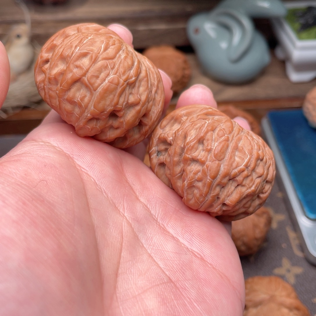 文玩核桃把件程*航G23号43磨盘