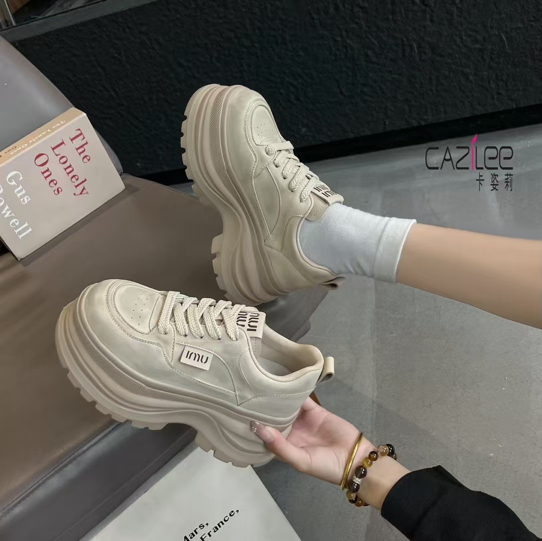 青少年中年增高运动休闲休闲板鞋圆头老爹鞋韩版ins