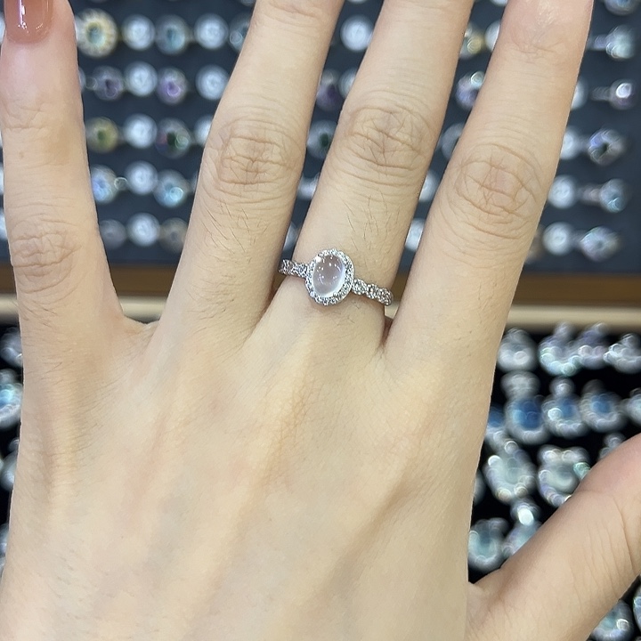 蛇纹石玉银S925镶嵌饰品