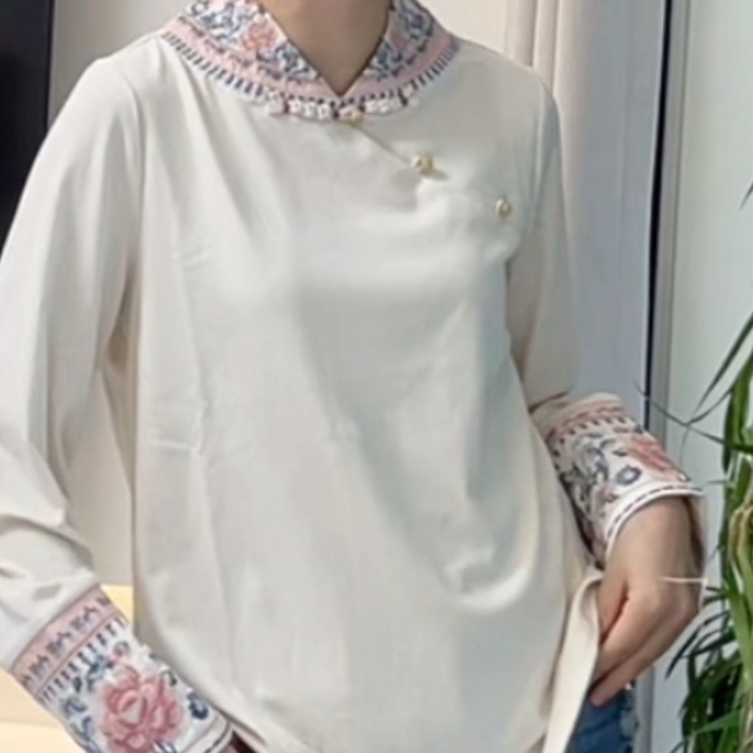 民族风刺绣打底杉253709