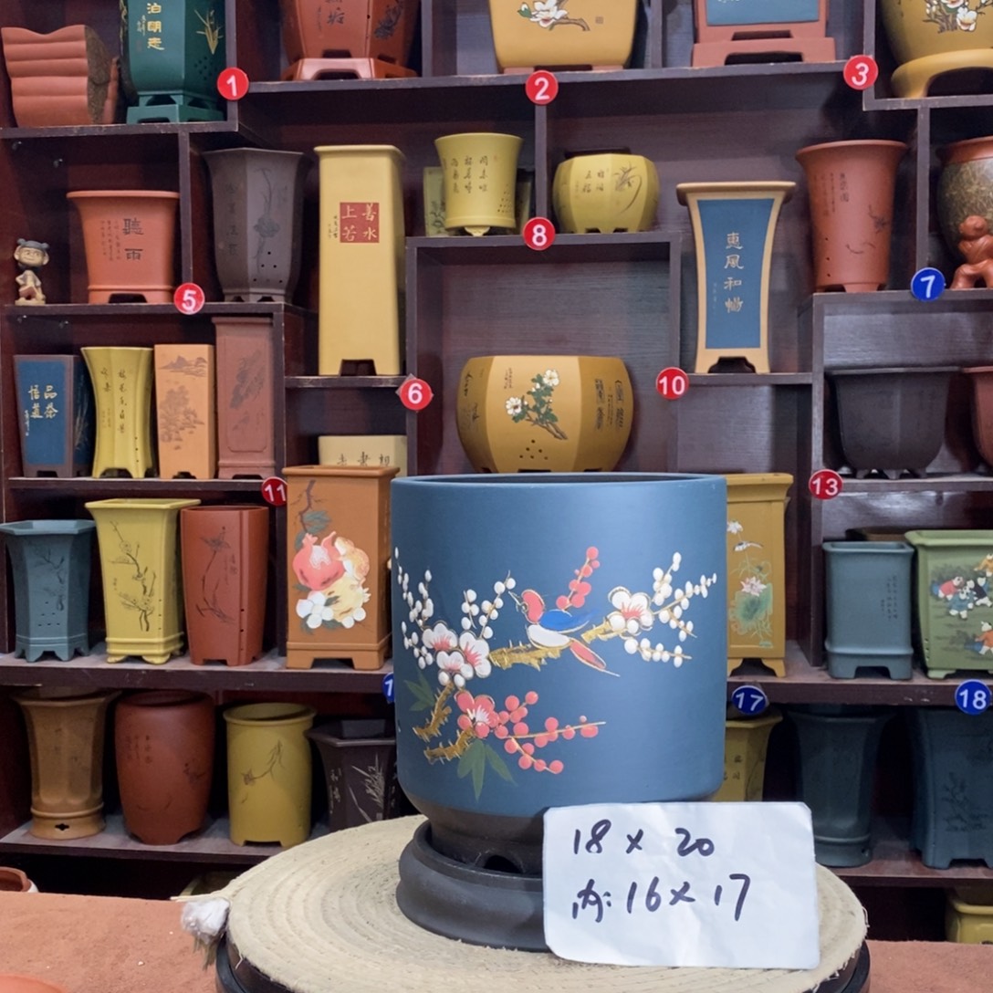 紫砂艺术紫砂花盆