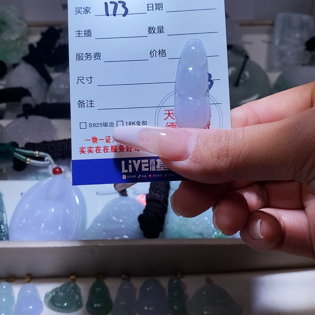 翡翠颈饰18K金镶嵌翡翠21