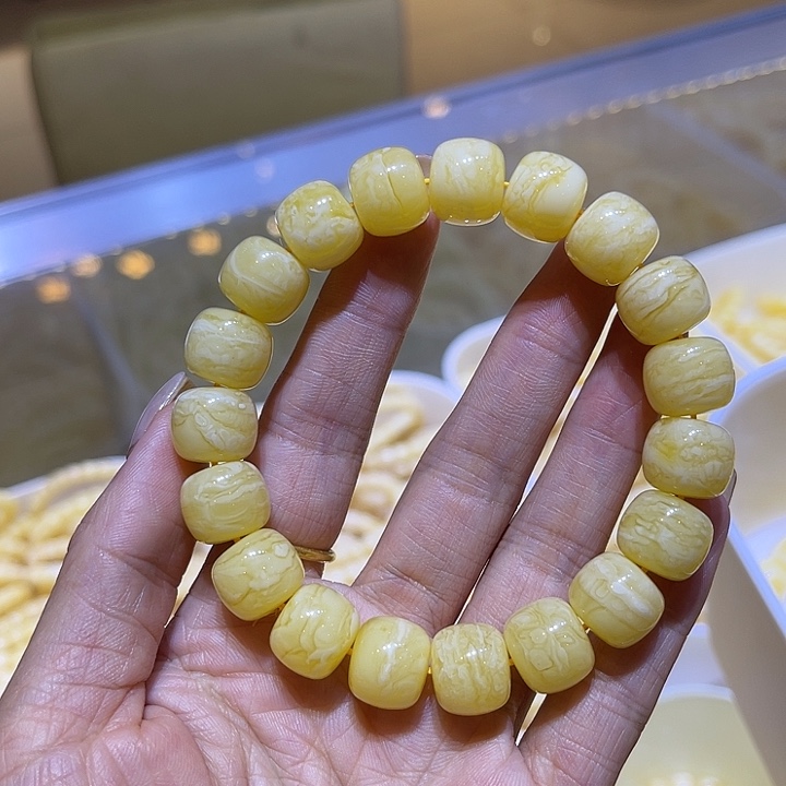 未镶嵌琥珀手链蜜蜡手串13.3