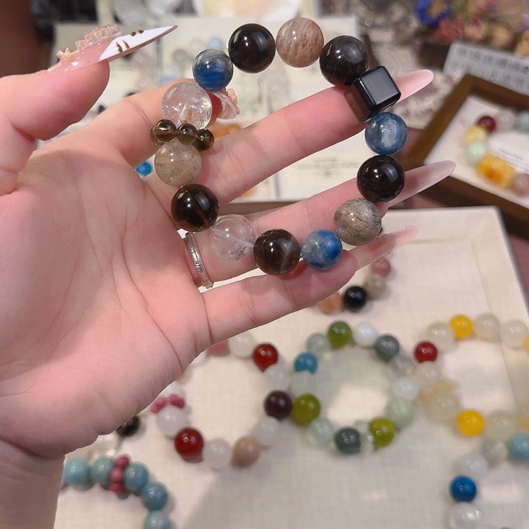 水晶手链合金天然水晶手串多样性发其一