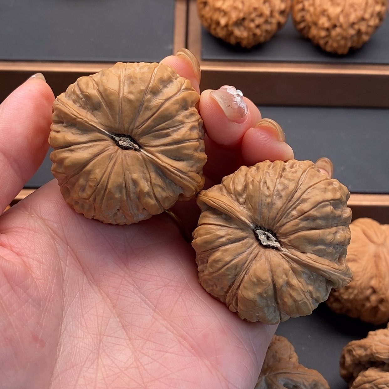 【闪购商品】文玩核桃把件浩**气南瓜43，修