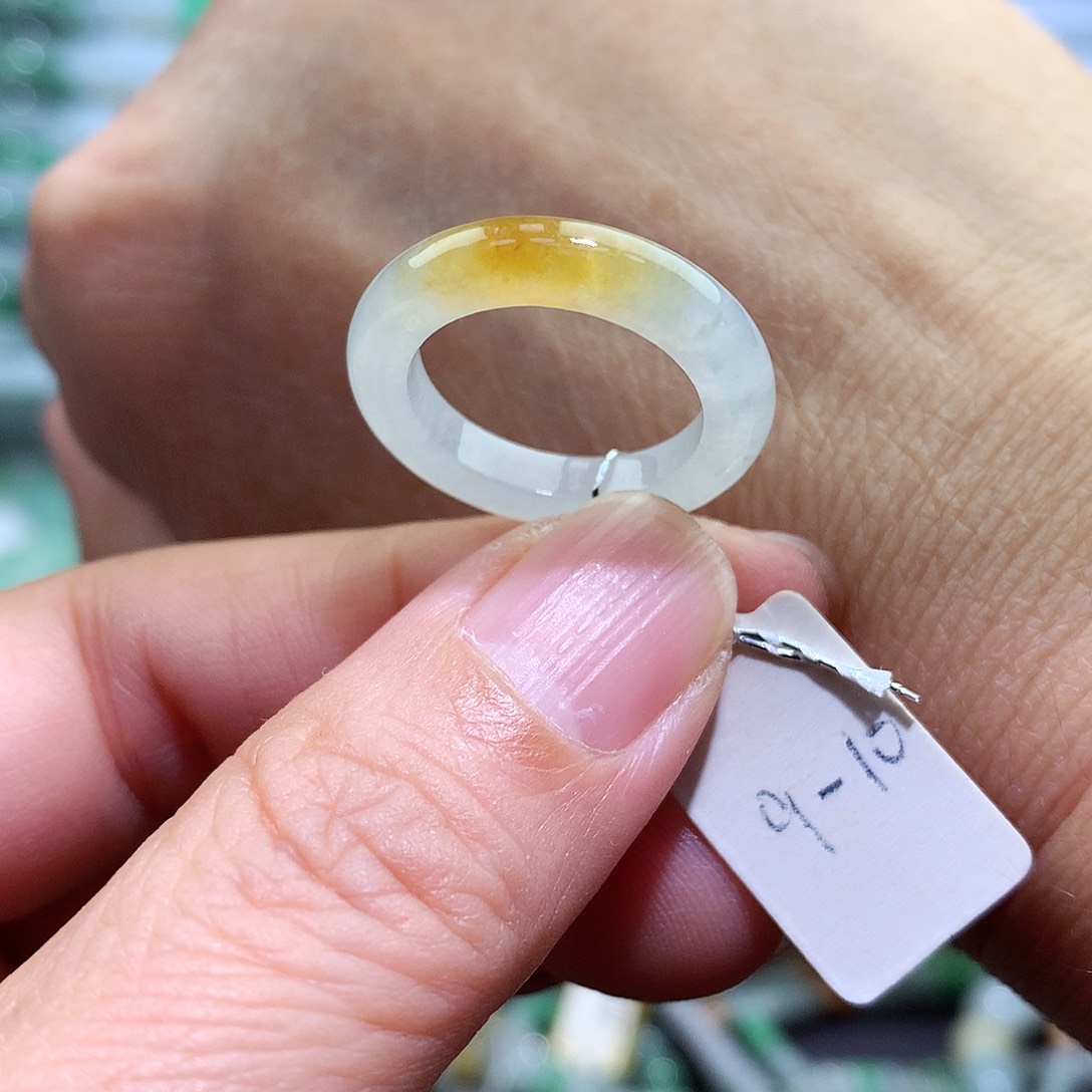 未镶嵌戒指翡翠跑***跑9-10号