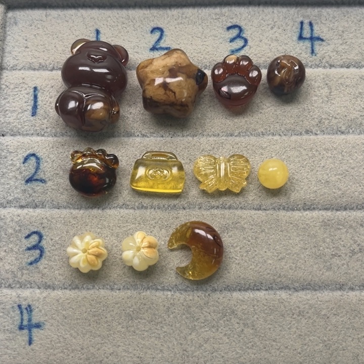 裸石琥珀未镶嵌泽*天然蜜蜡配件