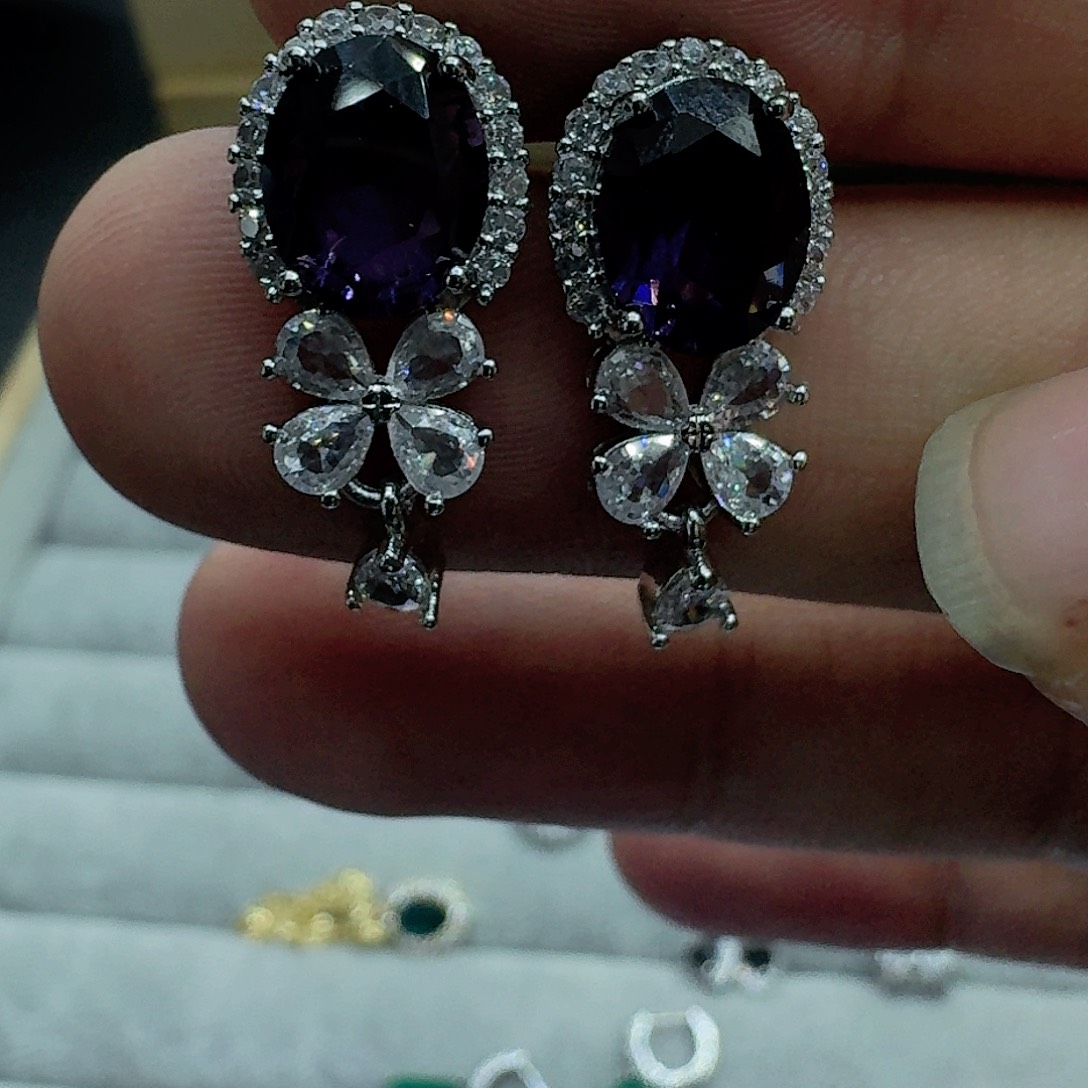 托帕石戒指银S925镶嵌