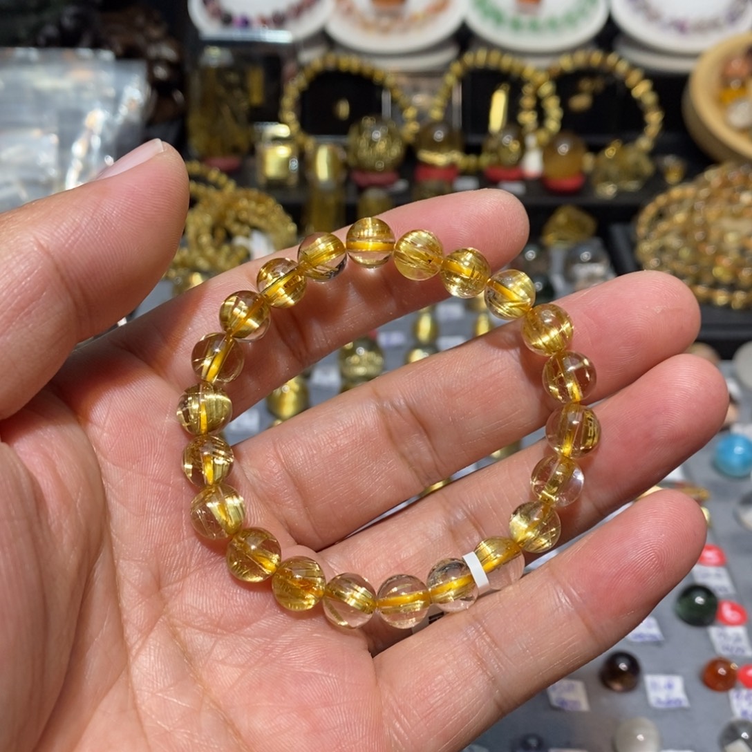 水晶手链未镶嵌钛晶板钛8➕