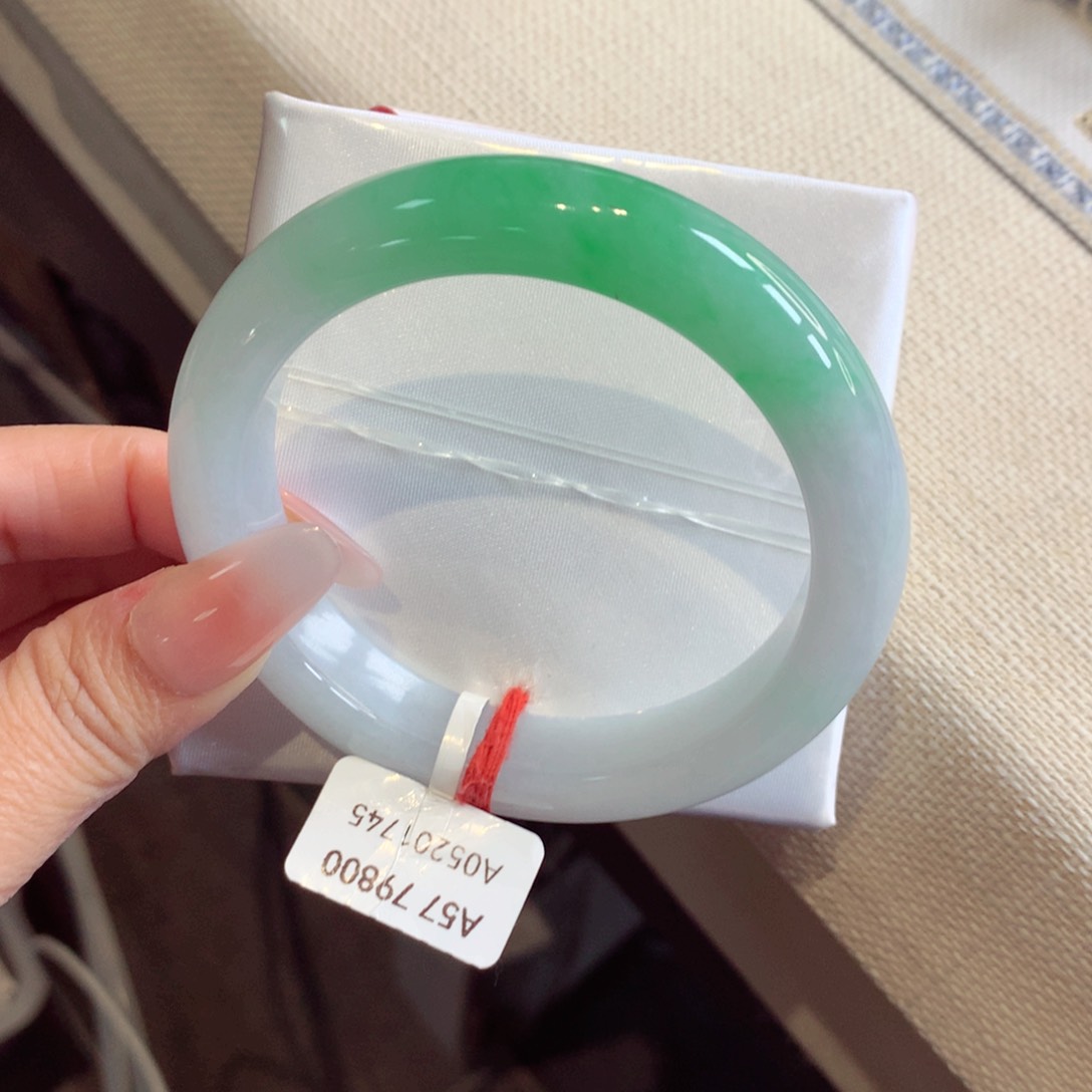 翡翠手镯未镶嵌正圈57.5（29号）89