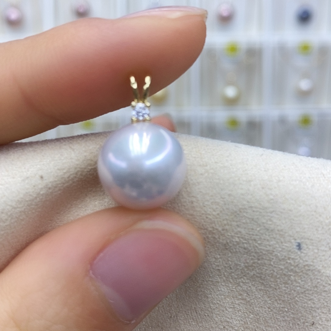 吊坠(赠链)银S925镶嵌淡水珍珠