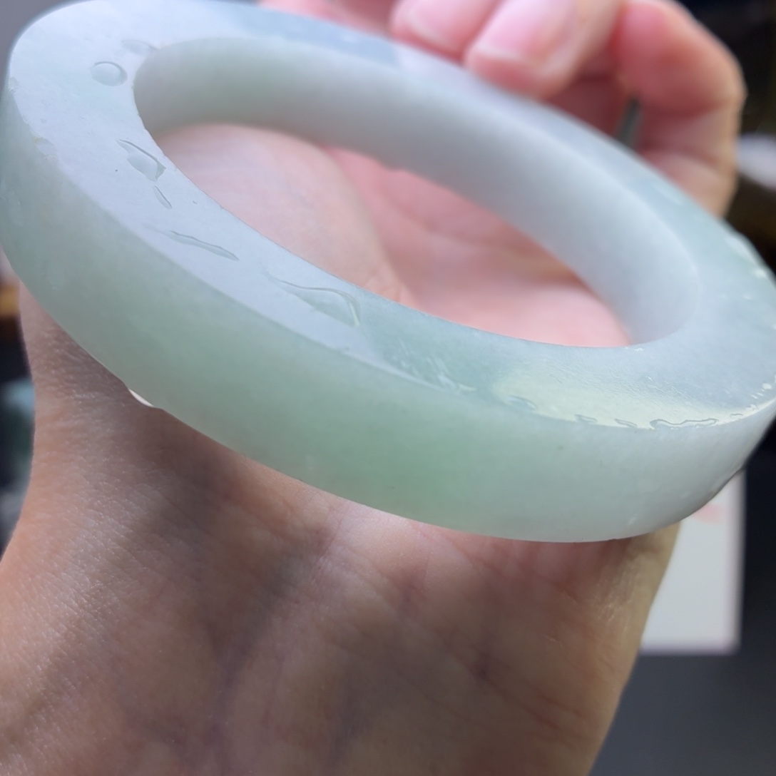 定制翡翠未镶嵌主播推荐冰胶绿