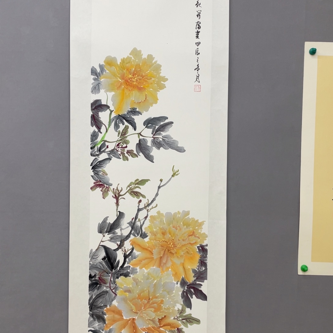 国画艺术家真人手绘