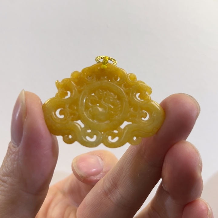翡翠吊坠(赠链)未镶嵌代编织