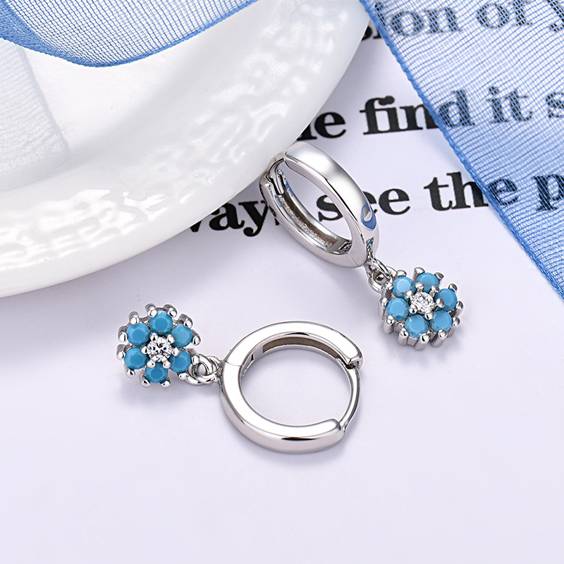 925银耳饰 繁花松松银耳扣