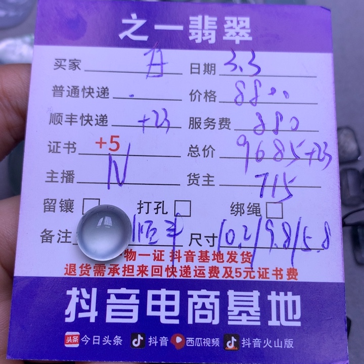 翡翠颈饰未镶嵌白***x