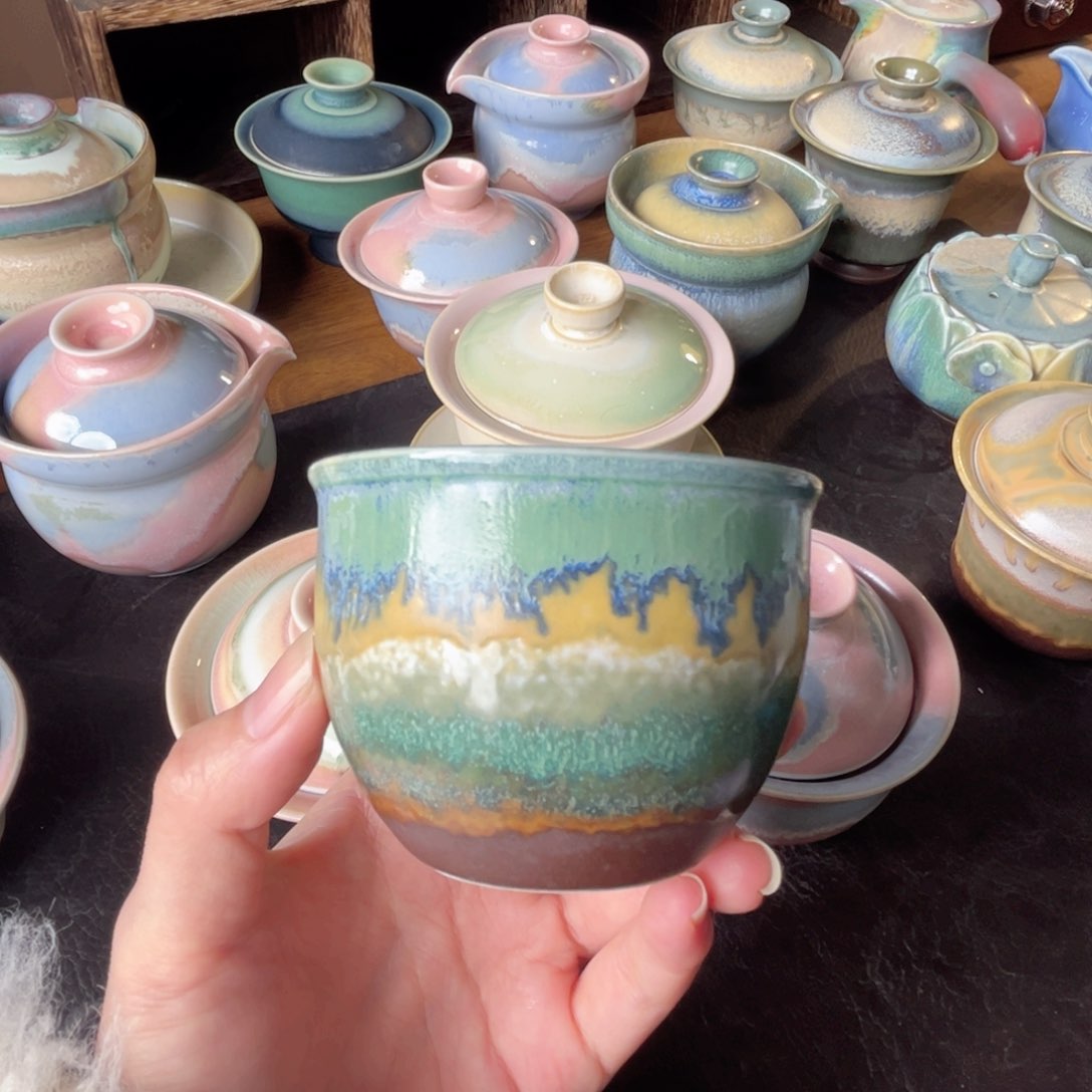 杯纯手工柴烧茶器