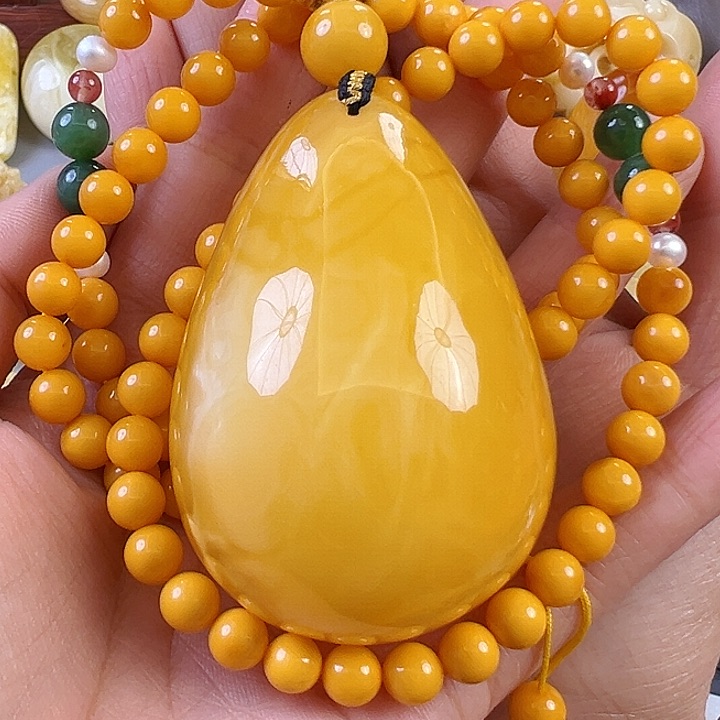 蜜蜡颈饰未镶嵌蜜蜡