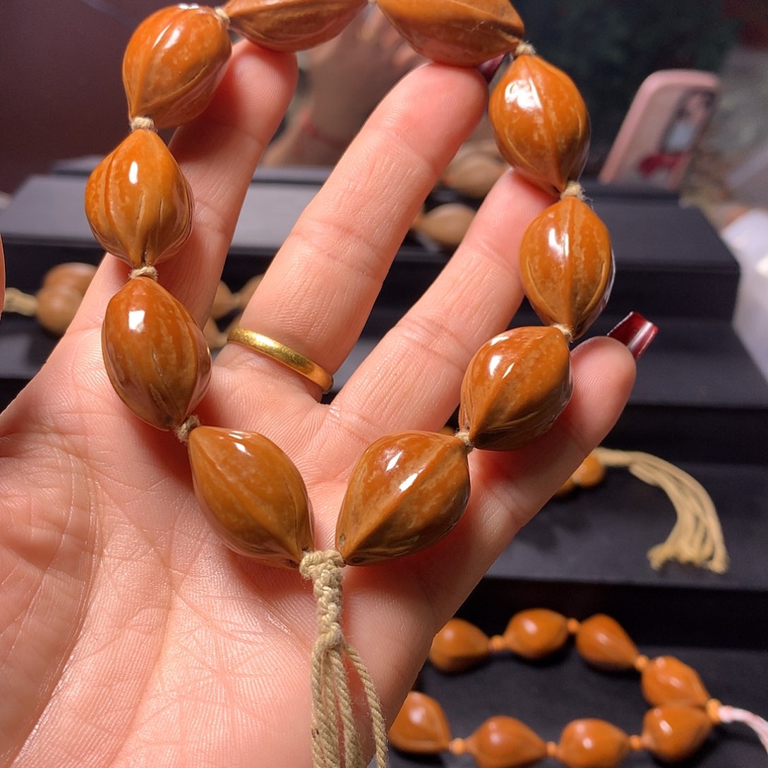 橄榄核手串/手链张**1三花手串