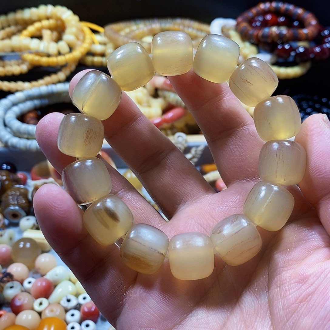 牛骨摆件羊角16老型手串