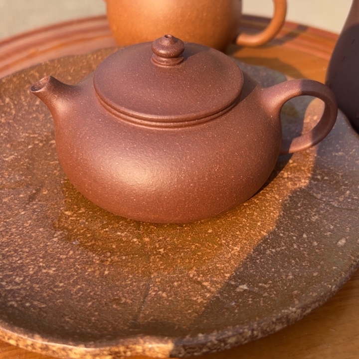 茶壶紫砂紫泥寒江130c