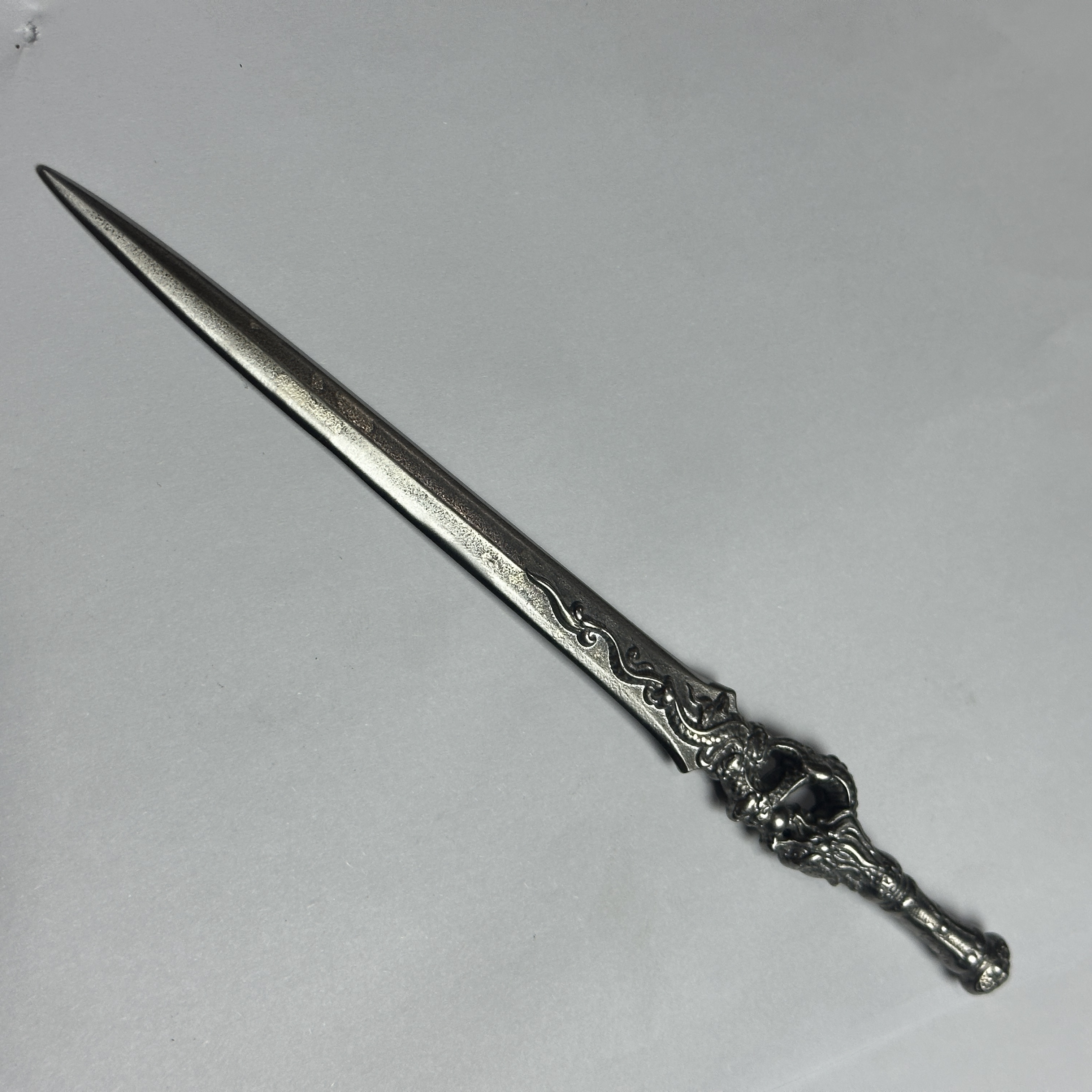 17 龙泉昊天宝贝剑迷你兵器一体手工锻打未开刃