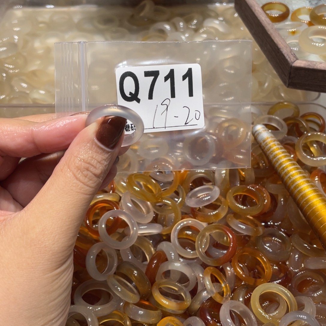 玛瑙/玉髓未镶嵌戒指711